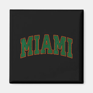 Imã Camiseta Retro Miami Flórida Homens Mulheres E Cri