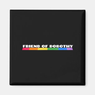 Imã Camiseta sem Mangas Citação Orgulho Arco-íris Amig