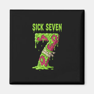 Imã Camiseta Sick Seven Meme Six Seven Piada de Palavr