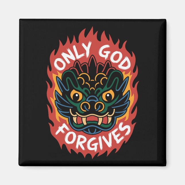 Imã Camiseta Sólo Dios Perdona1 (Frente)