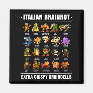 Imã Camiseta Surrealista Italiana de Rotação Cerebral