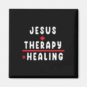 Imã Camiseta Terapia de Jesus Cura Saúde Mental Cristã