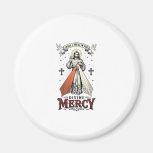 Imã Camiseta Vintage Divina Misericórdia Jesus Eu Conf