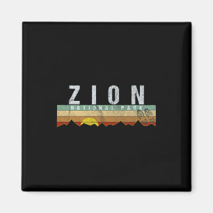 Imã Camiseta Zion National Park Acampamento Caminhada