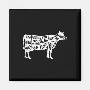 Imã Camisetas de Botão de Vaca