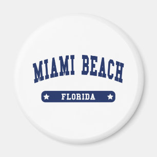 Imã camisetas de Estilo da Universidade de Miami Beach