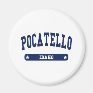 Imã camisetas De Estilo Da Universidade De Pocatello I