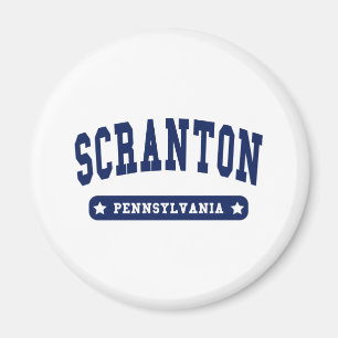 Imã camisetas de Estilo do Scranton Pennsylvania Colle