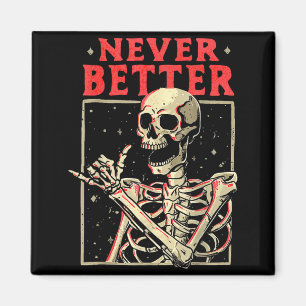 Imã Camisetas de Halloween Homens Mulheres Melhor Esqu