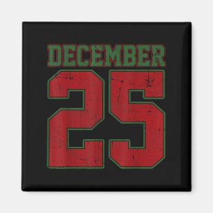 Imã Camisetas de Natal Retro Homens Mulheres Dezembro