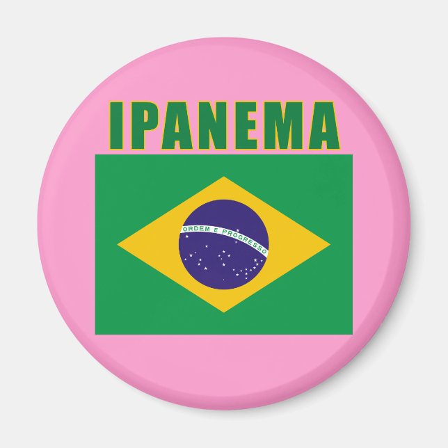 Imã CAMISETAS de praia IPANEMA Brasil, presentes (Frente)