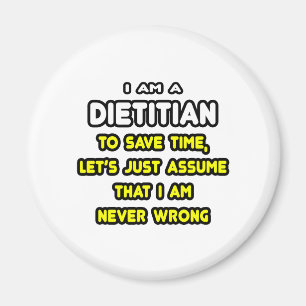 Imã Camisetas Dietitianas Engraçadas e Presentes