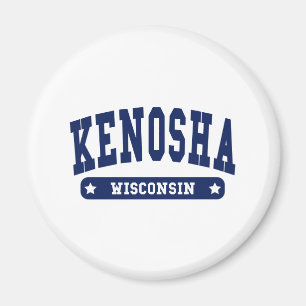 Imã Camisetas do Estilo Colégio Kenosha Wisconsin