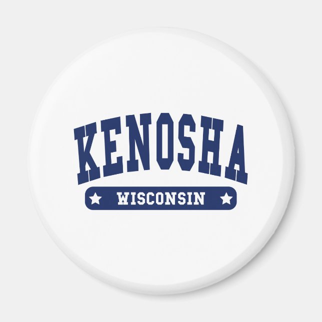 Imã Camisetas do Estilo Colégio Kenosha Wisconsin (Frente)