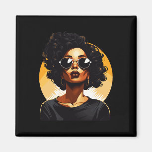 Imã Camisetas do Histórico Negro Para Mulheres Orgulho