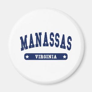 Imã camisetas do Manassas Virginia College Style