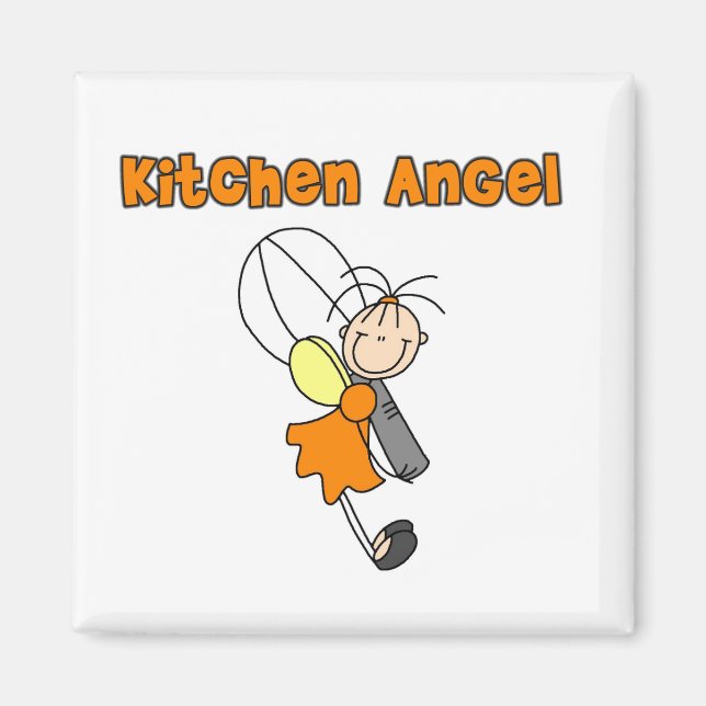 Imã Camisetas e Presentes Anjo da Cozinha (Frente)