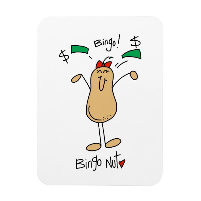 Ímã Camisetas e Presentes Bingo Nut (Vertical)