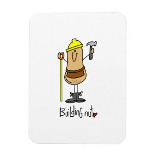Ímã Camisetas e Presentes Building Nut