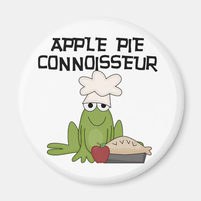 Imã Camisetas e presentes da Apple Pie Connoisseur (Frente)