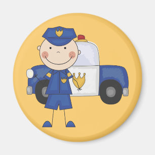 Imã Camisetas e presentes da Polícia Masculina