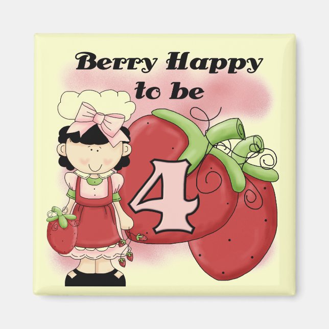 Imã Camisetas e presentes de aniversário do Black Berr (Frente)