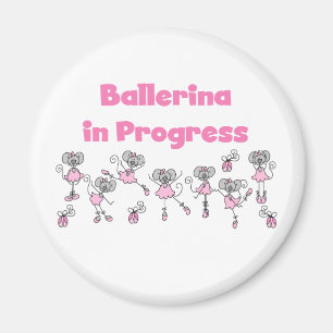 Imã Camisetas e Presentes de Bailarina em Treinamento