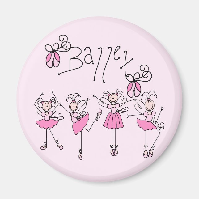 Imã Camisetas e Presentes de Ballet (Frente)