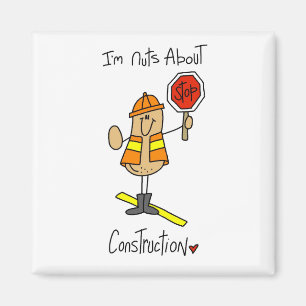 Imã Camisetas e Presentes de Construção Nuts