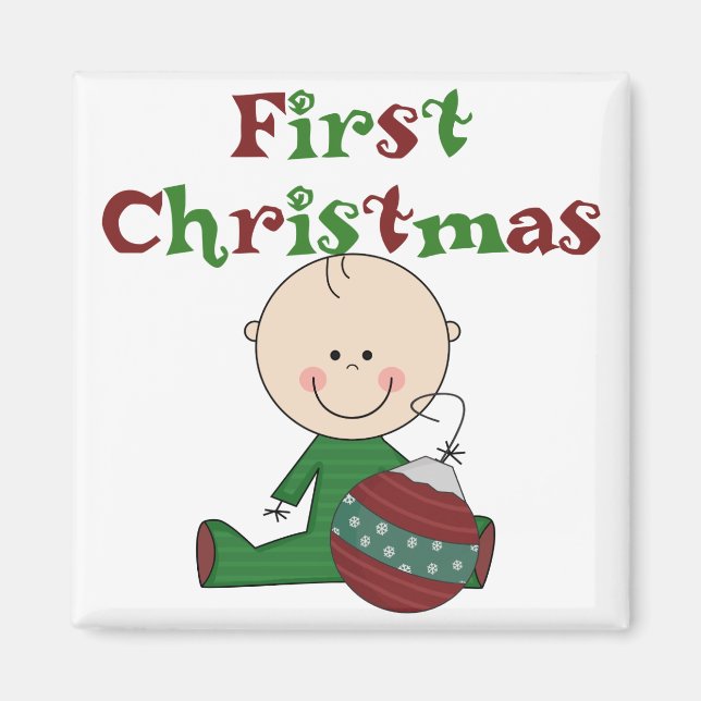 Imã Camisetas e presentes de férias do papai noel do A (Frente)