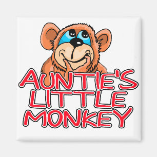 Imã Camisetas e presentes de macaquinho da tia