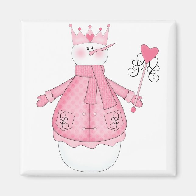 Imã Camisetas e presentes de Natal da Princesa de Neve (Frente)