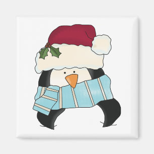 Imã Camisetas e presentes de pinguim de Natal