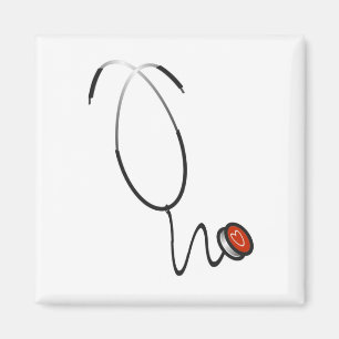 Imã Camisetas e presentes do estetoscópio