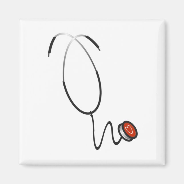 Imã Camisetas e presentes do estetoscópio (Frente)