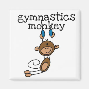 Imã Camisetas e Presentes do Macaco de Ginástica
