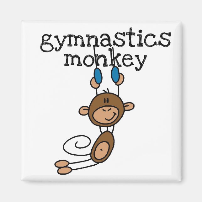 Imã Camisetas e Presentes do Macaco de Ginástica (Frente)