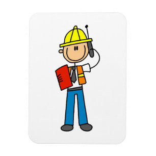 Ímã Camisetas e Presentes para Encarregado de Construç