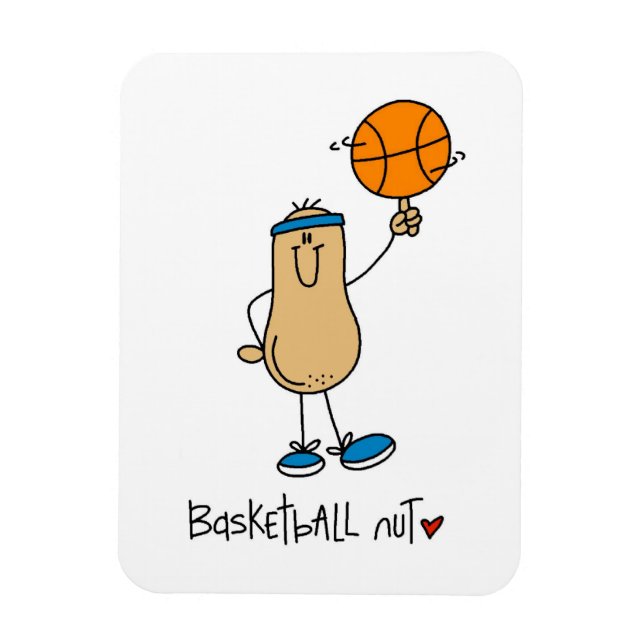 Ímã Camisetas e Presentes para Fã de Basquete (Vertical)