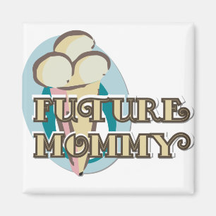 Imã Camisetas e presentes para futuras Mamães do sorve