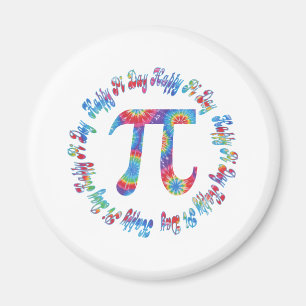 Imã Camisetas e presentes para o dia do Tie Dye Pi