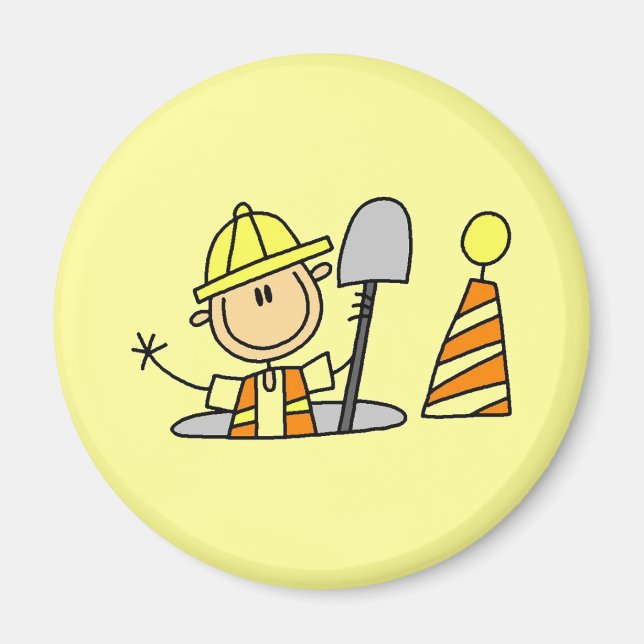 Imã Camisetas e Presentes para Operário de Construção  (Frente)