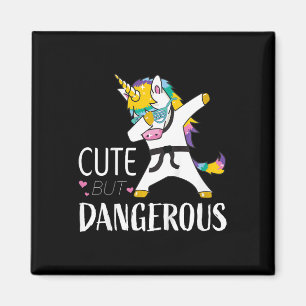 Imã Camisetas engraçadas de karatê para meninas fofas