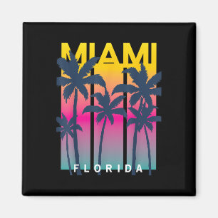 Imã Camisetas Gráficas De Design legal De Miami Flórid
