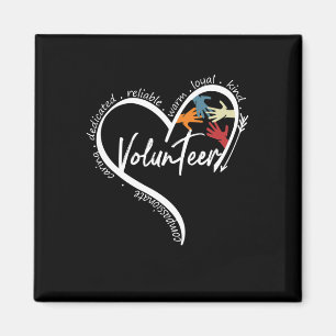 Imã Camisetas Gráficas De Voluntários Divertidos Volta