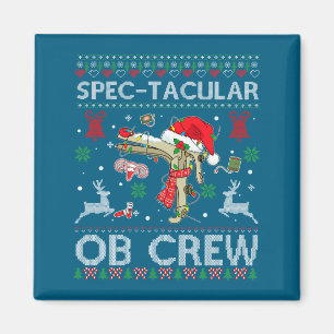 Imã Camisola de Natal Feia Espéculo da Equipe de Ob Es