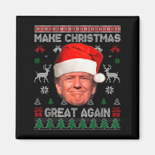 Imã Camisola Feia Trump Divertida Faça O Natal Grande