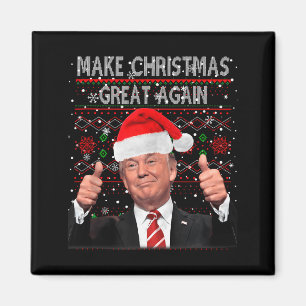 Imã Camisola Feia Trump Faça O Natal Grande Novamente