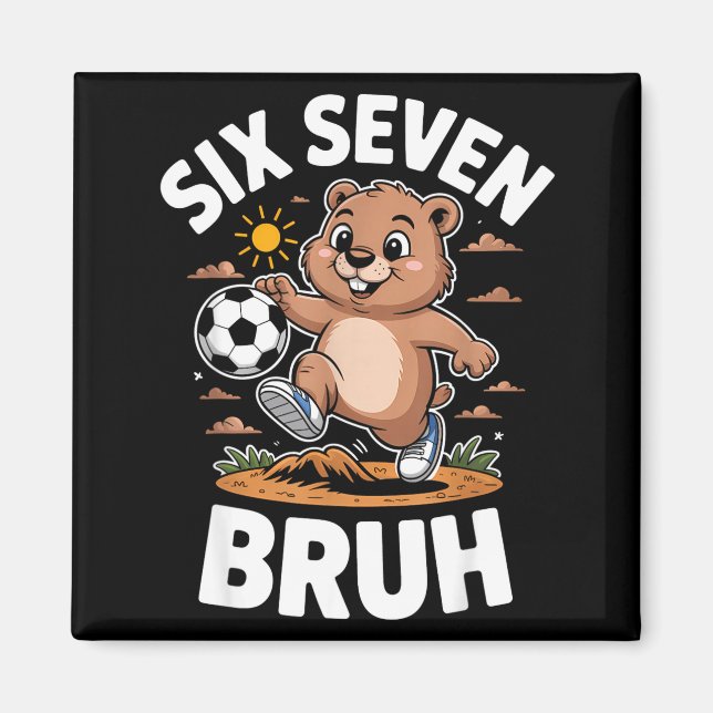 Imã Camisolas engraçadas do meme do dia da marmota de  (Frente)