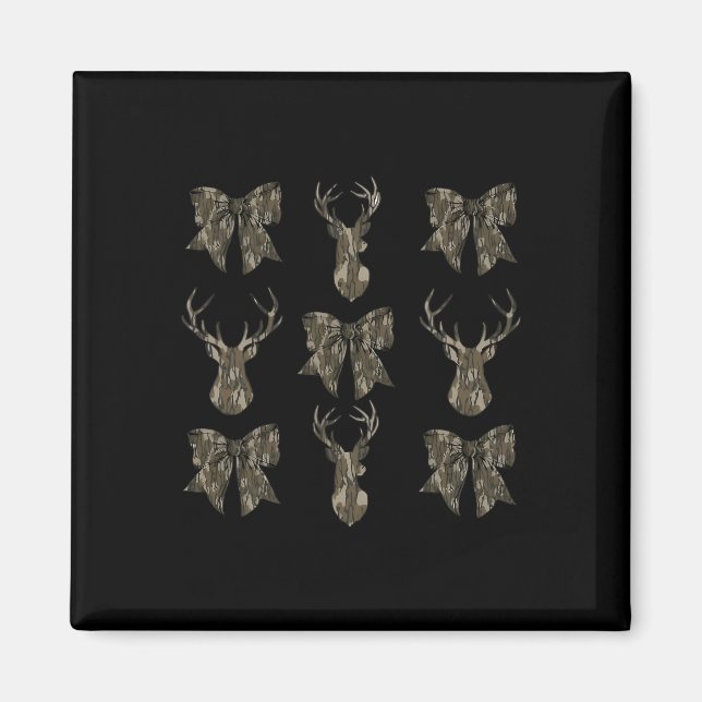 Imã Camo Coquette Arco Deer Hunt Duck Caça Mulheres Gi (Frente)